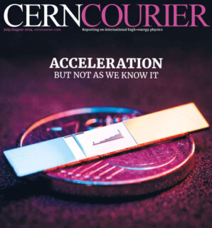 Zum Artikel "Artikel über die Geschichte und die jüngsten Fortschritte der laserbasierten Elektronenbeschleunigung im CERN Courier"